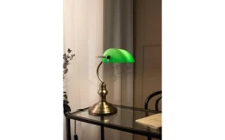 Bankers Bordslampa 42cm Grön