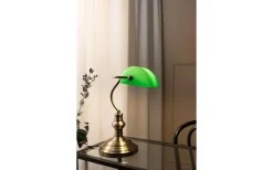 Bankers Bordslampa 42cm Grön