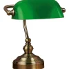 Bankers Bordslampa 25cm Grön