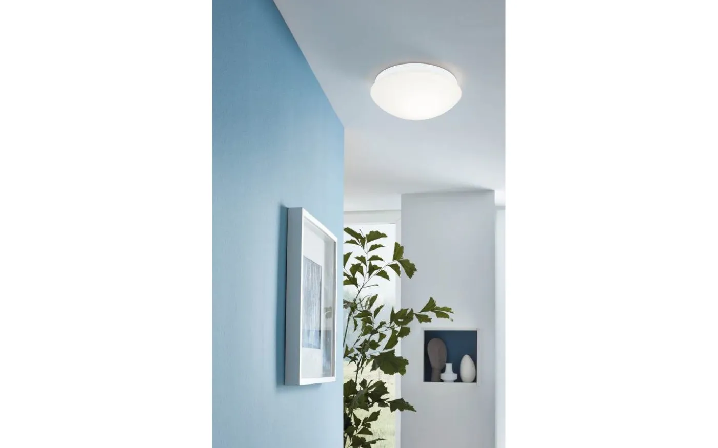 Bari Plafond 27,5cm Sensor Vit IP44