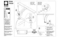 Bari Spegelbelysning 30cm LED 2x3W 3000K IP44