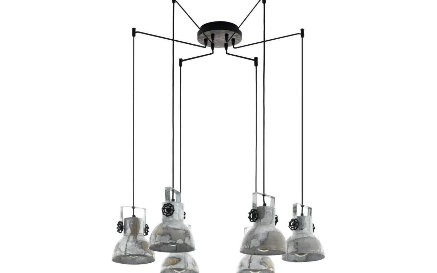 Barnstaple Taklampa 6L Grå