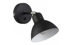 Baroque Vägglampa Svart/Krom