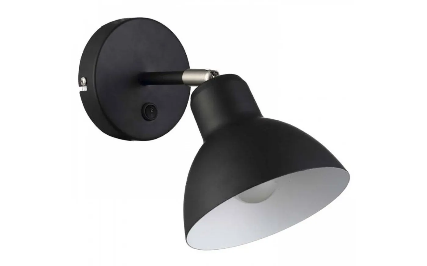 Baroque Vägglampa Svart/Krom