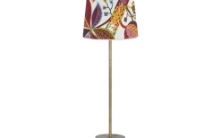 Base Bordslampa 71cm Guld med mönstrad skärm