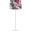 Base Bordslampa 71cm Vit med mönstrad skärm
