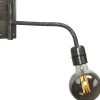 Base Vägglampa 34cm Beaten Silver