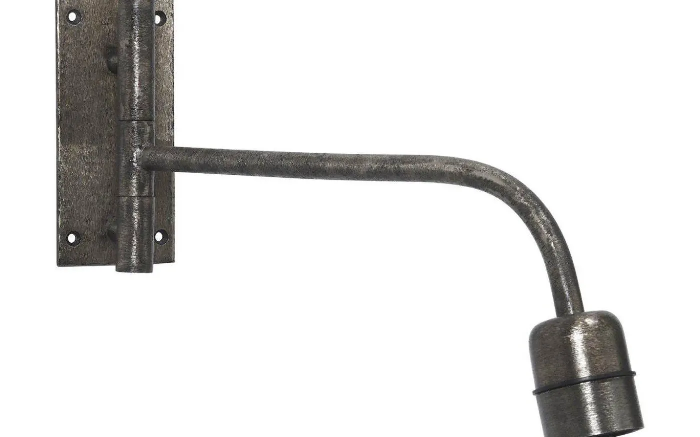 Base Vägglampa 34cm Beaten Silver