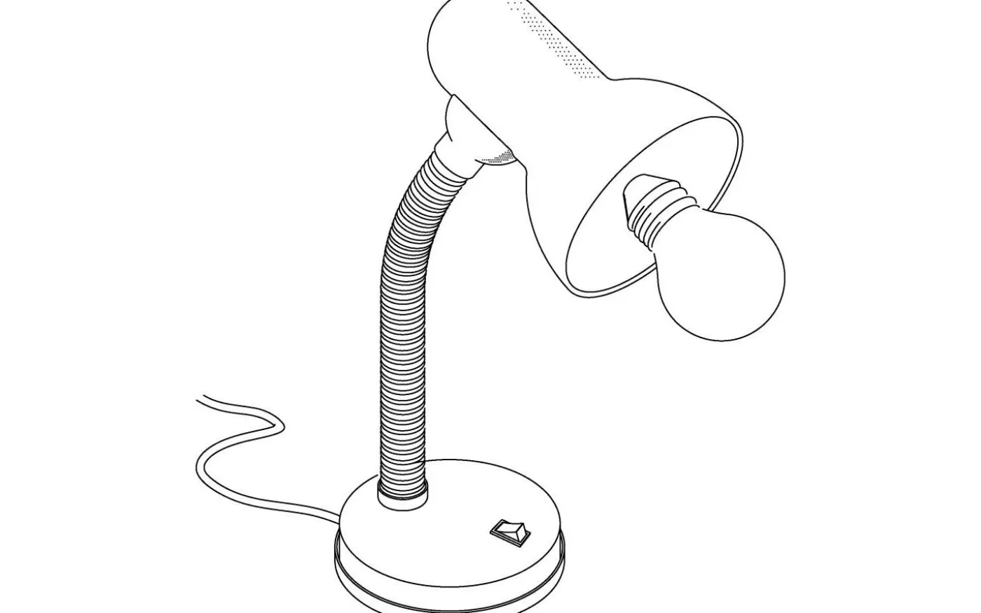 Basic Skrivbordslampa 30cm Vit