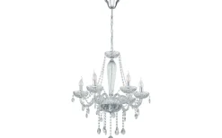 Basilano Kristallkrona 6-Arm 72cm Krom