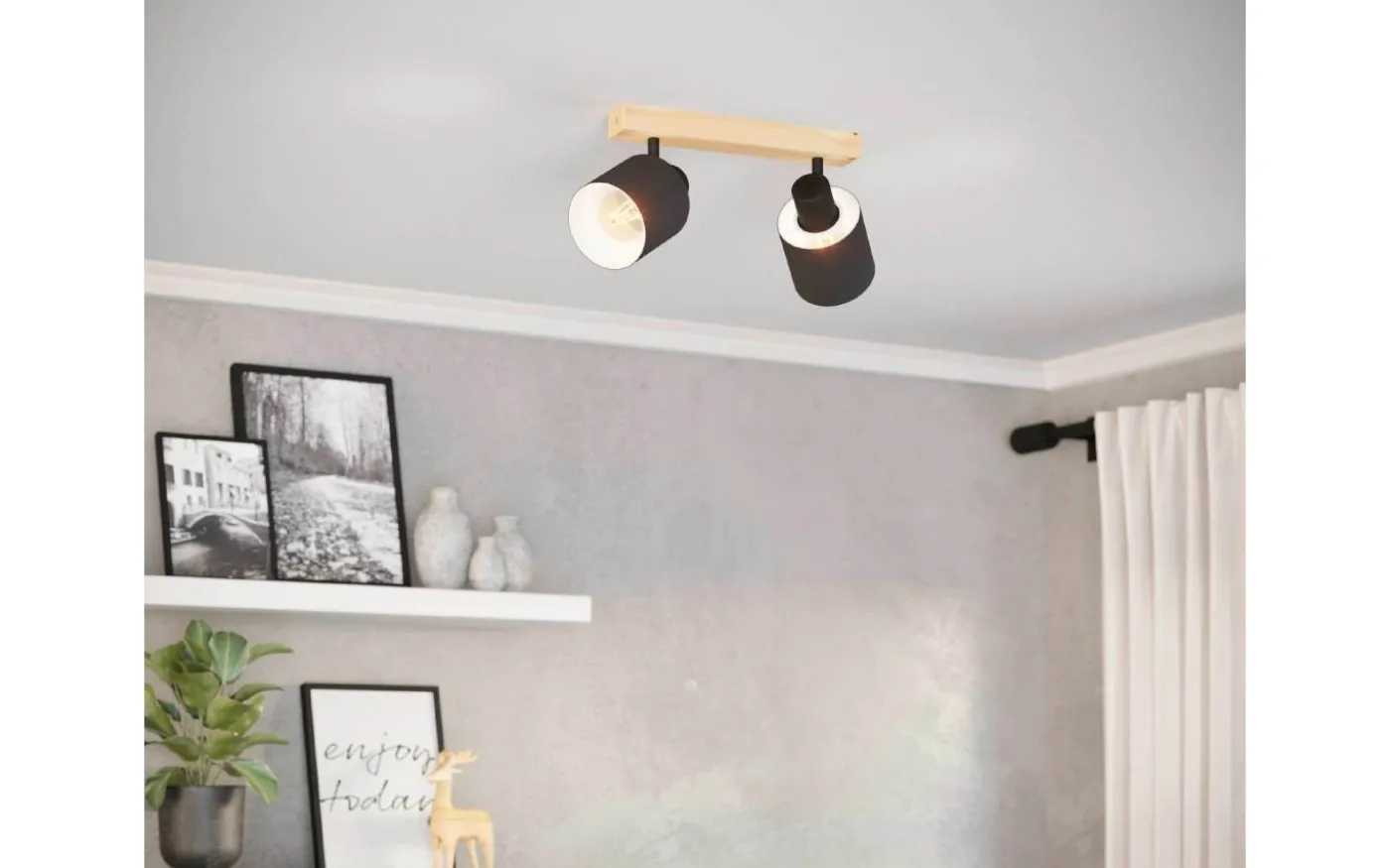 Batallas Takspotlight 30cm Svart