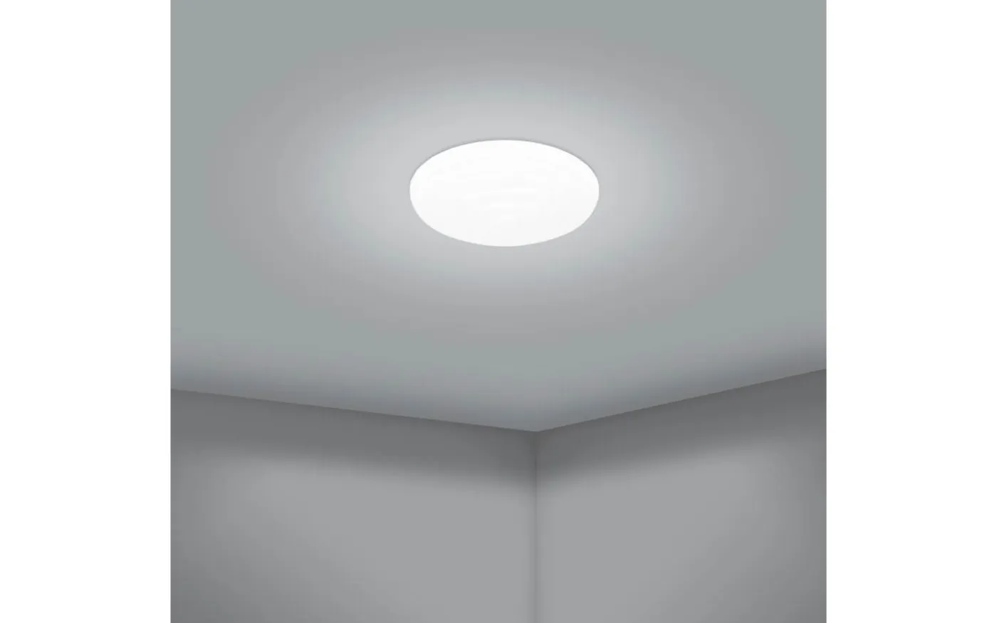 Battistona Plafond 38cm LED 3000-6500K 17,4,W med Fjärrkontroll Vit