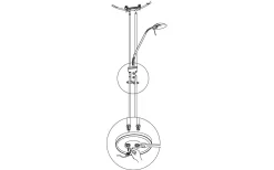 Baya Golvlampa 180cm Brons