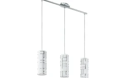 Bayman Taklampa 72cm Krom/Vit