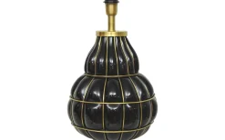 Beatrice Lampfot 50cm Svart/Mässing