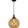 Beatrice Taklampa 25cm Amber