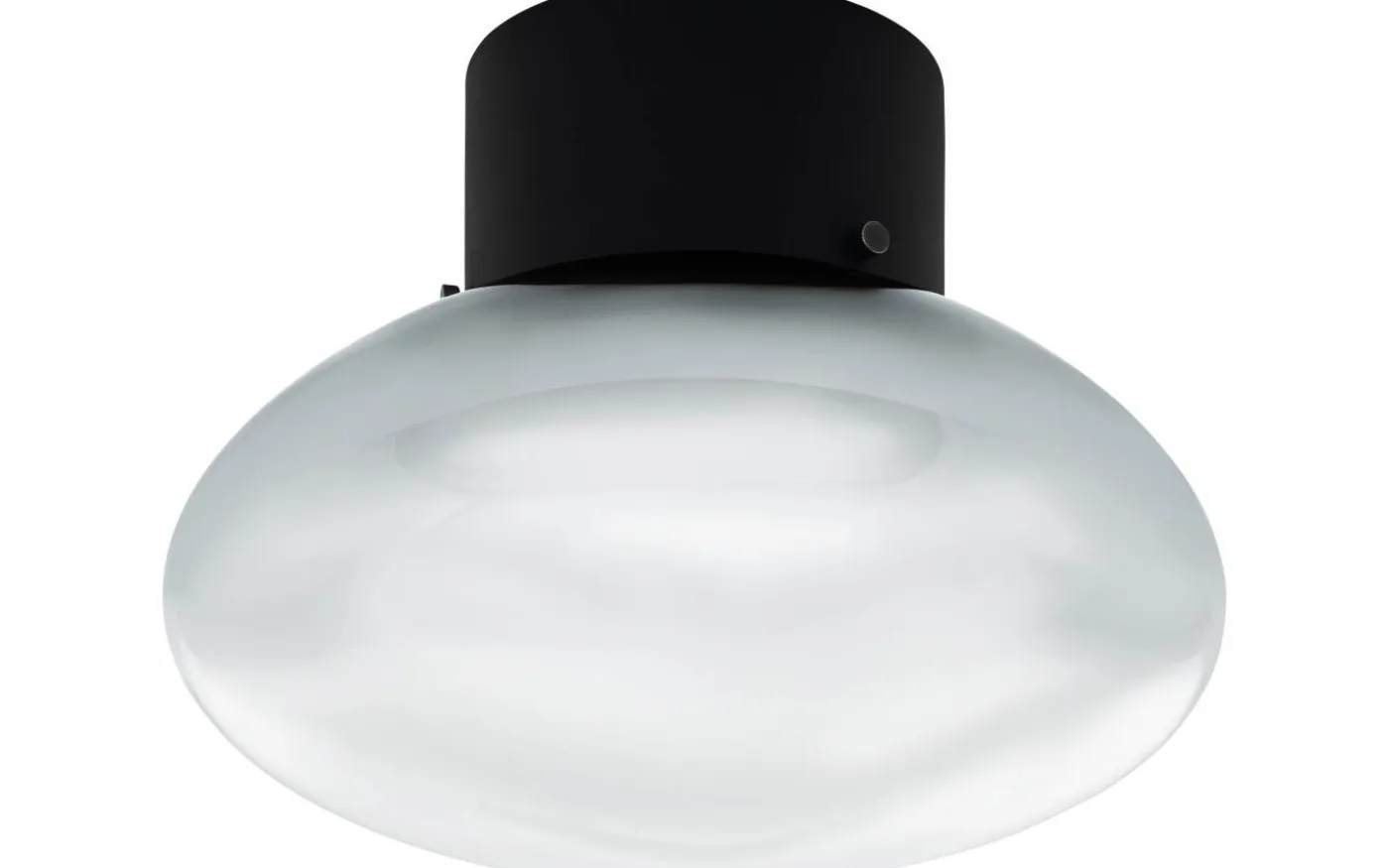 Belategi Plafond 24cm Svart/Klarglas