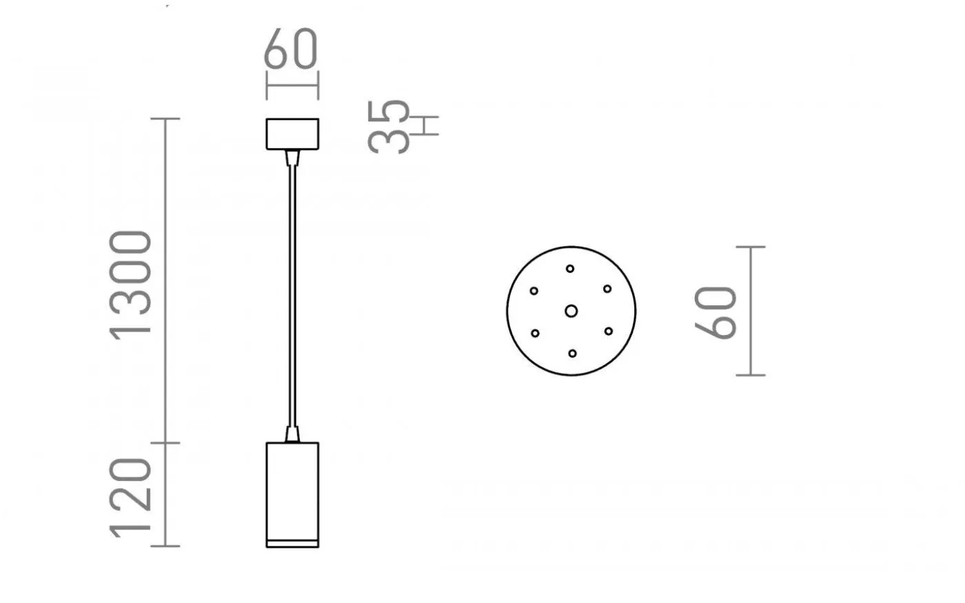 Belenos Fönsterlampa 6cm Vit