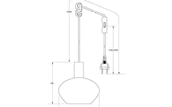 Bell Fönsterlampa 15cm Mässing/Amber