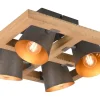 Bell Plafond 4-delad E14 antik stål