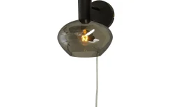 Bell Vägglampa Svart/Rökgrå