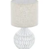 Bellariva Bordslampa 36cm Keramik Vit/Ljusbrun