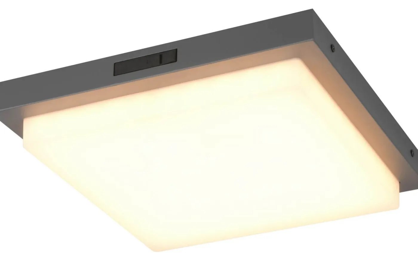 Bermejo Plafond LED 30x30cm antracit IP54