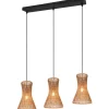 Bijou Taklampa 3-delat E27 brunt/pappersgarn