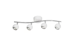Bimeda Takspotlight 64cm GU10 LED 3000K 4x2,8W Vit