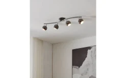 Bimeda Takspotlight 64cm GU10 LED 3000K 4x2,8W Nickel