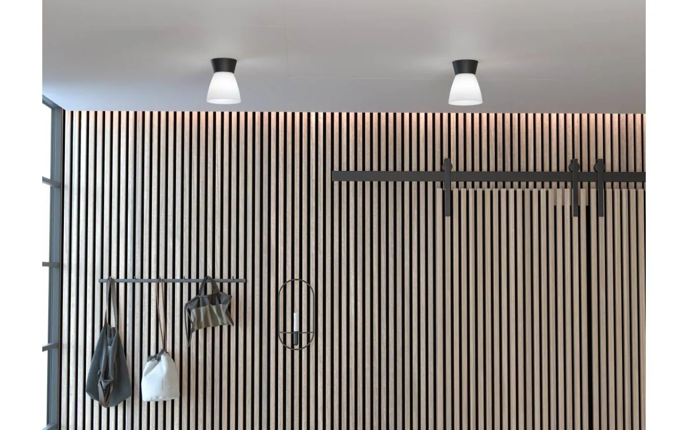 Bizzo Plafond 16,5cm Svart/Opal