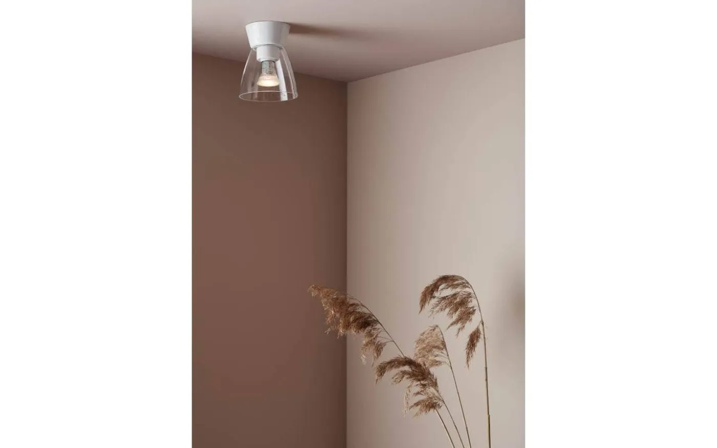 Bizzo Plafond 17cm Vit/Klar