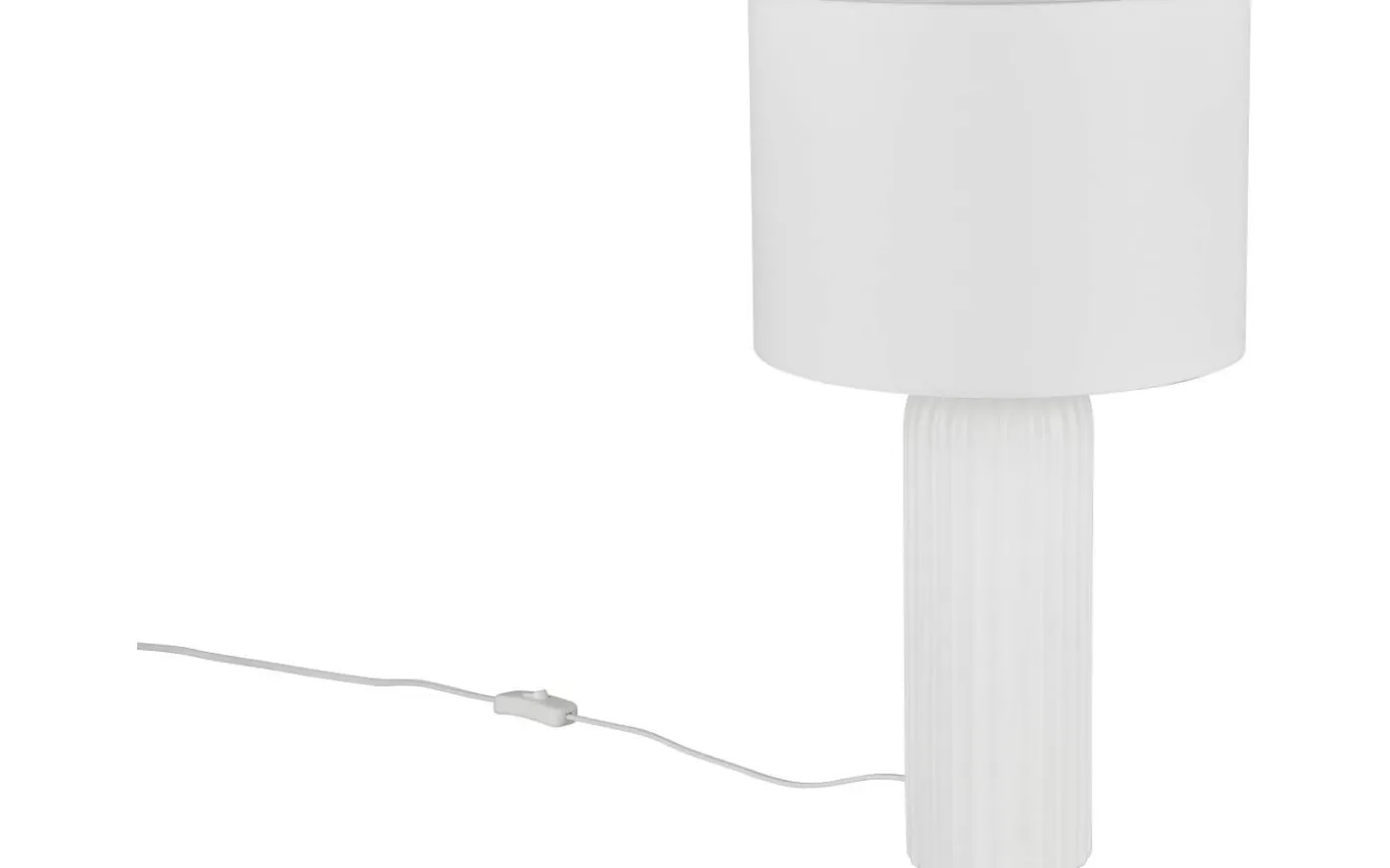 Blair Bordslampa 51cm E27 mattvit
