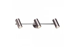Bogard III Takspotlight Matt nickel LED 3x5W 3000K