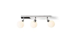 Bolly III Plafond 43cm Opal/Krom IP44