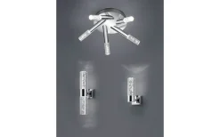 Bolsa H2O Plafond LED rund krom/bubbelglas IP44