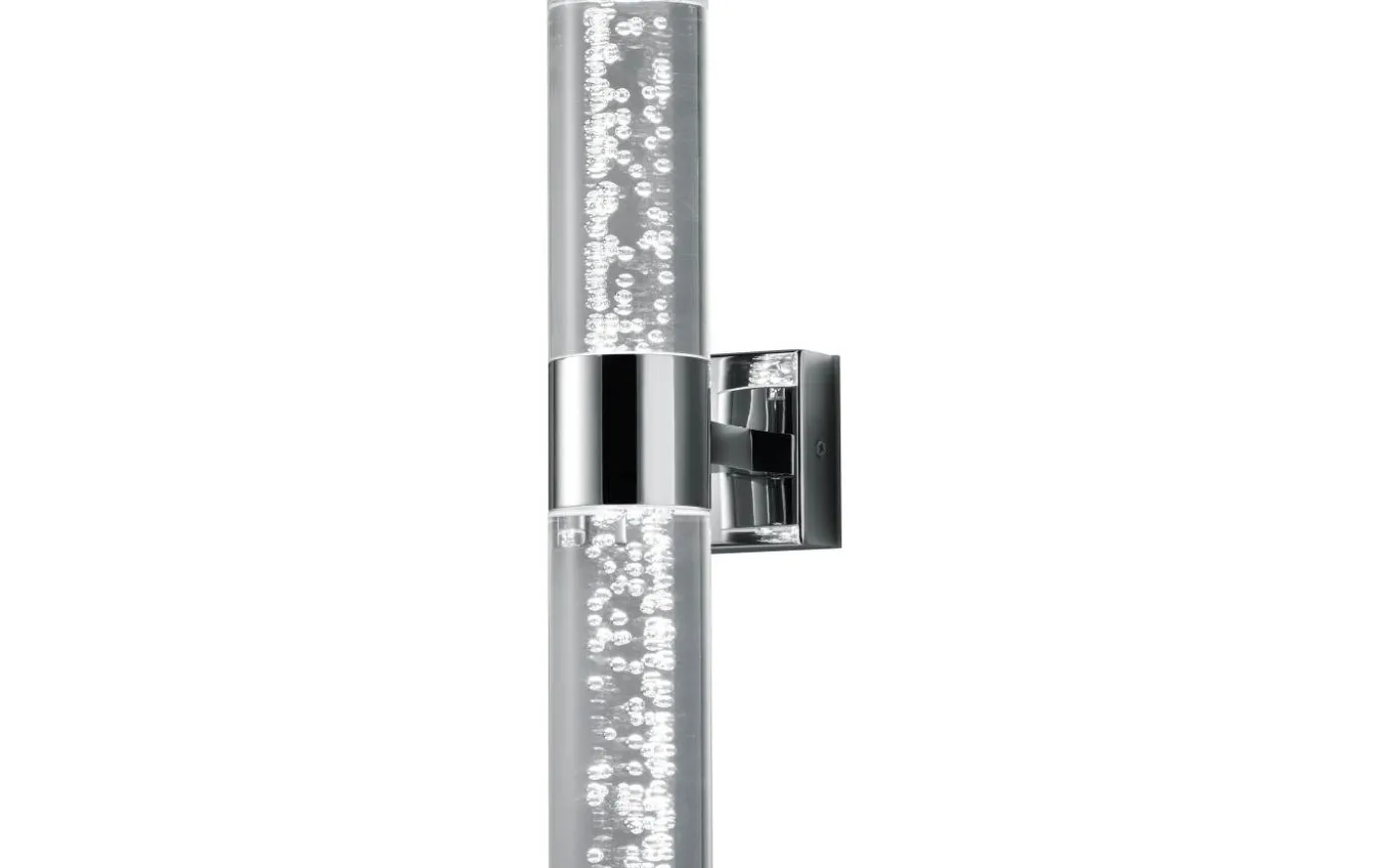 Bolsa H2O Vägglampa LED 2-delad krom/bubbelglas IP44