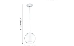 Bolsano Fönsterlampa 20cm Krom