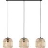 Bordesley Taklampa 91cm 3L Svart/Natur