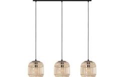 Bordesley Taklampa 91cm 3L Svart/Natur