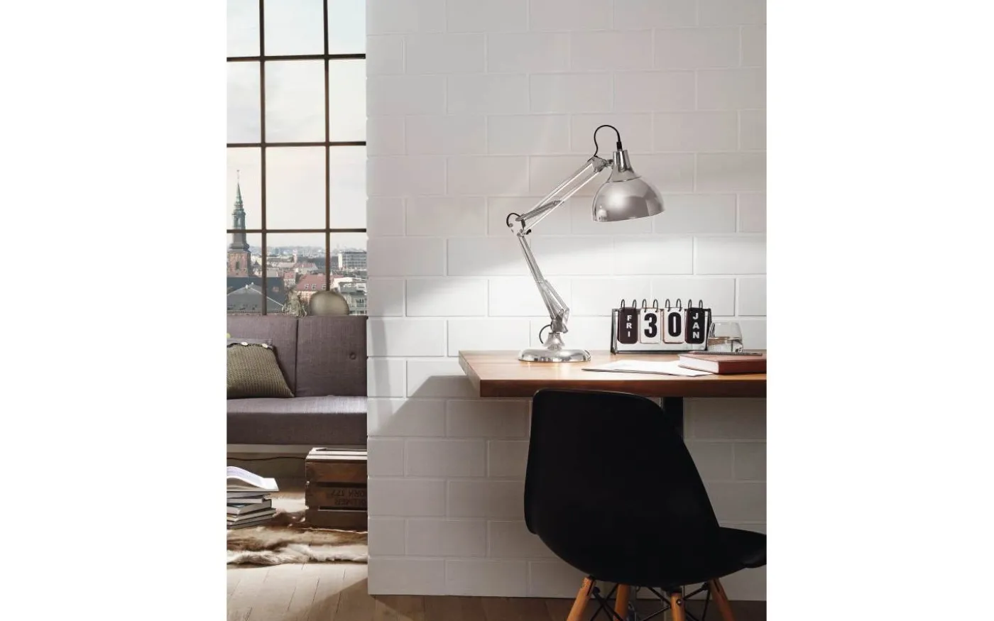 Borgillio Skrivbordslampa 71cm Krom