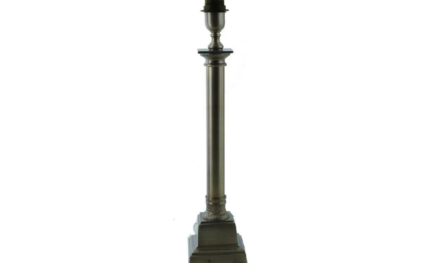 Boscolo Lampfot 53cm Antik Silver