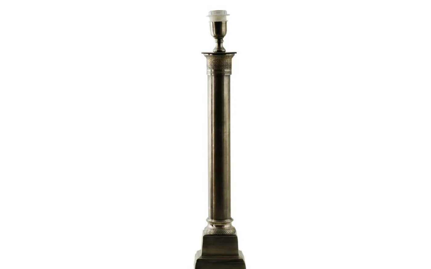 Boscolo Lampfot 62cm Antik Silver