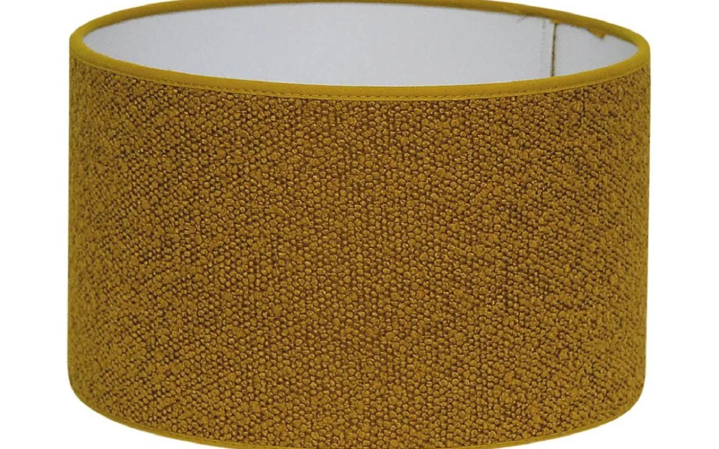 Boucle Cylinder Lampskärm Ø25cm Guldgul