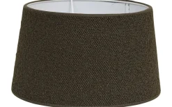 Boucle Lampskärm Oval 25cm Brun