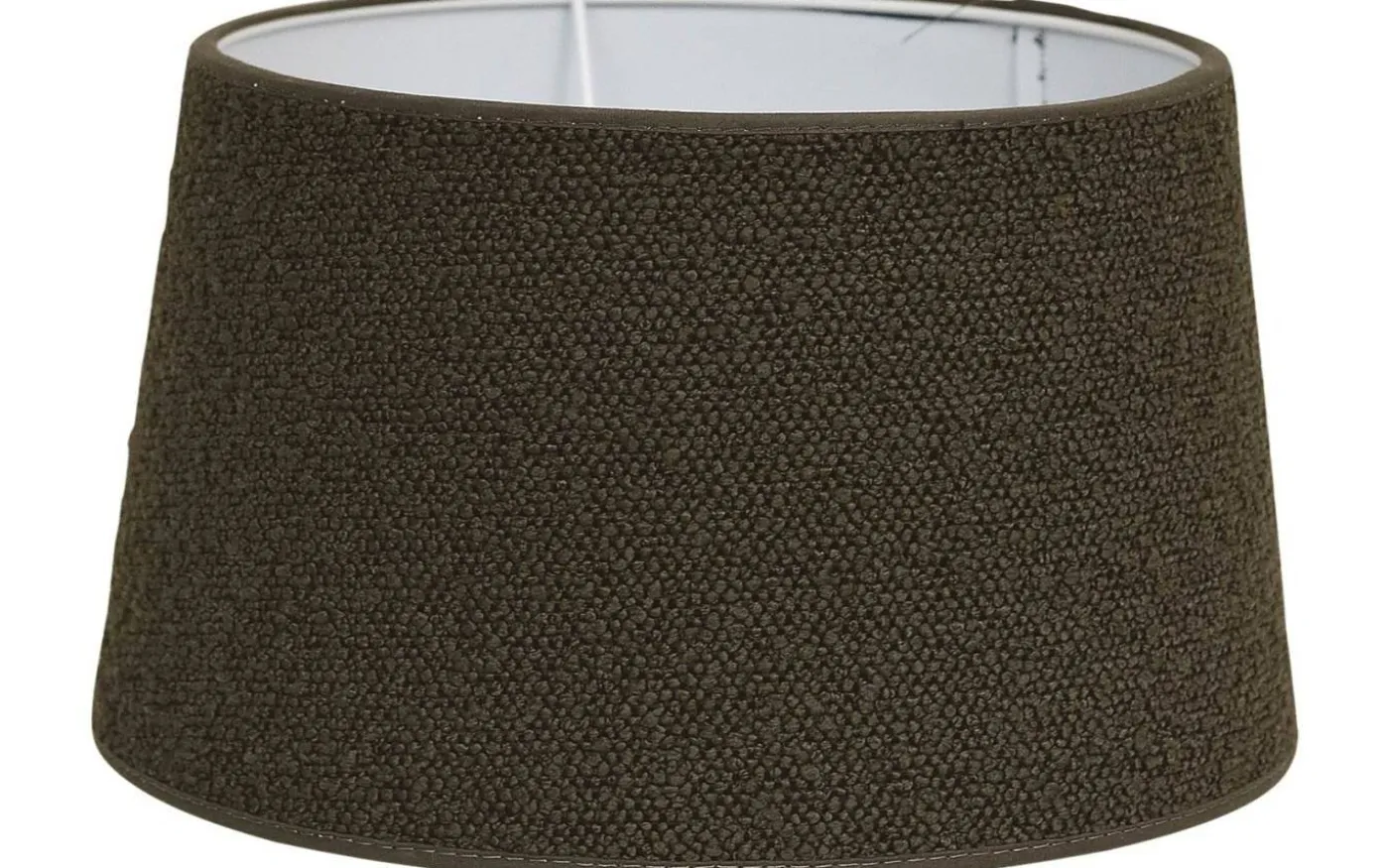 Boucle Lampskärm Oval 25cm Brun