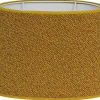 Boucle Lampskärm Oval 30cm Guldgul