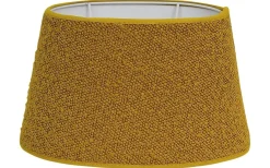 Boucle Lampskärm Oval 20cm Guldgul