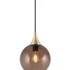 Bowl Mini Fönsterlampa 15cm E14 Borstad Mässing/Brun