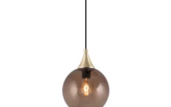Bowl Mini Fönsterlampa 15cm E14 Borstad Mässing/Brun